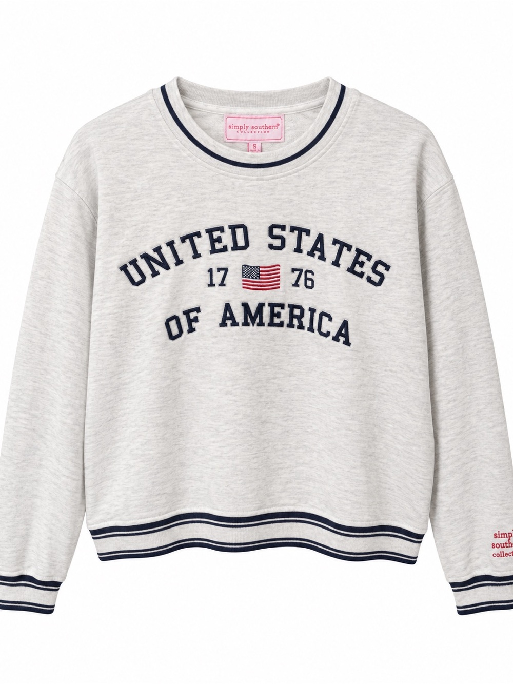 Simply Southern Collection United States of America 1776 Sweatshirt Size Small
